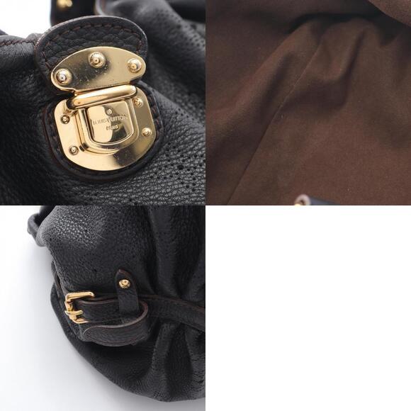 Louis Vuitton Mahina L Shoulder Bag Leather Black - Picture 10 of 10